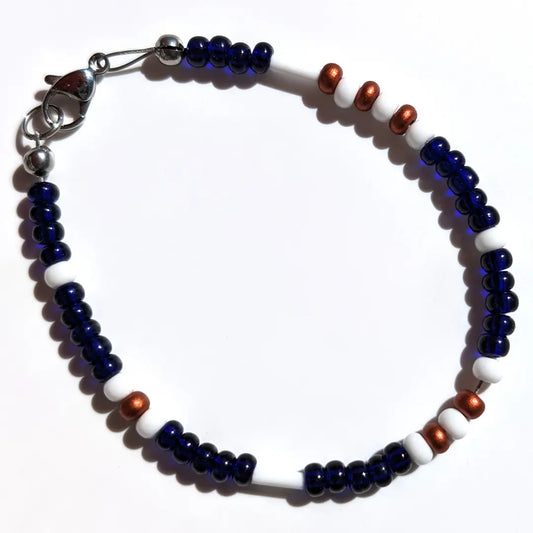 "Bestie" Morse Code Bracelet - Midnight Luster