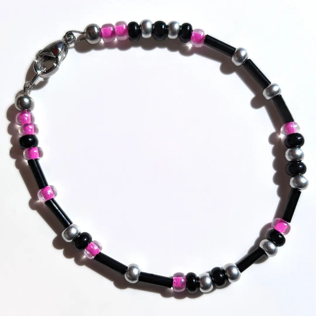 "Soulmate" Morse Code Bracelet - Bubblegum Shimmer