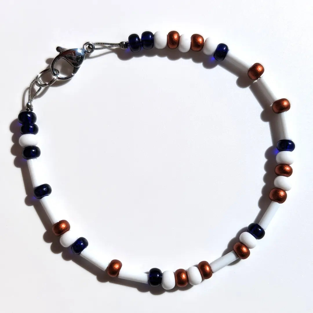 "Soulmate" Morse Code Bracelet - Midnight Luster