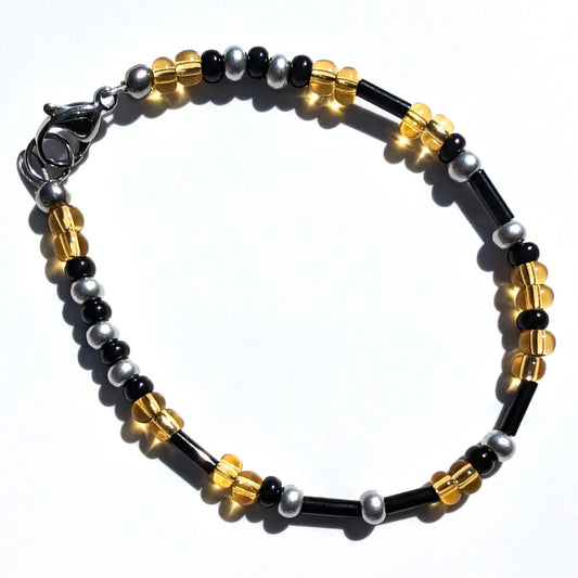 "Strength" Morse Code Bracelet - Lemonade Shimmer