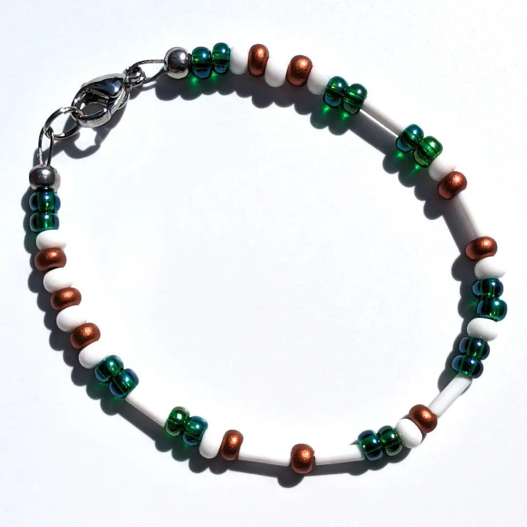 "Strength" Morse Code Bracelet - Mermaid Luster