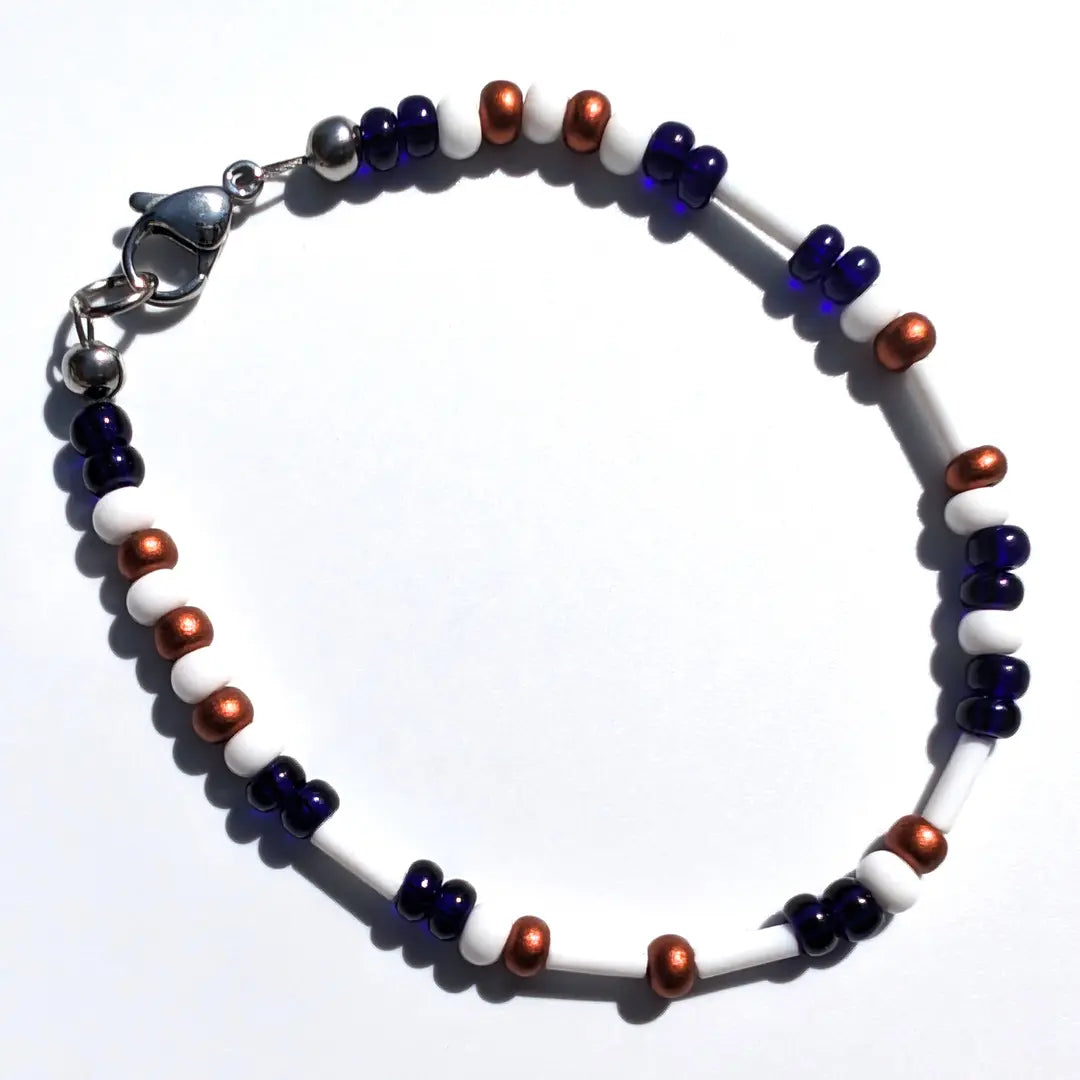 "Strength" Morse Code Bracelet - Midnight Luster