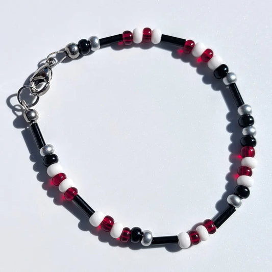 "Atlanta" Football Morse Code Bracelet