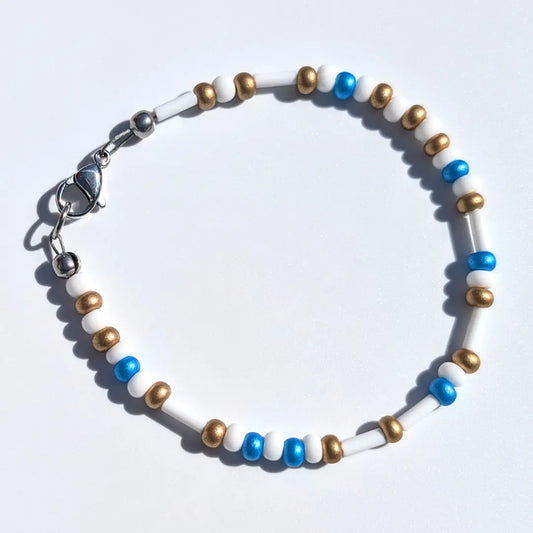 "Chargers" Football Morse Code Bracelet