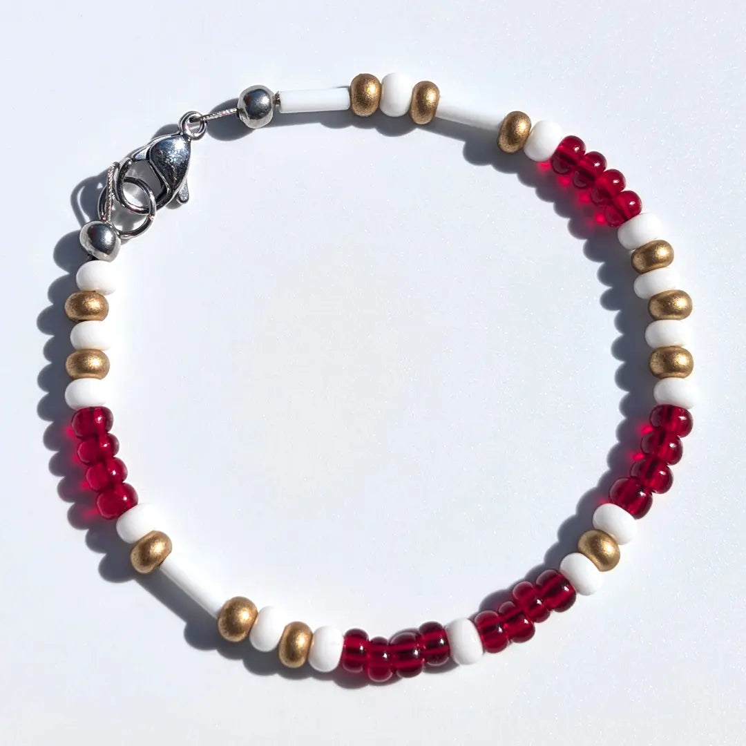 "Chiefs" Football Morse Code Bracelet