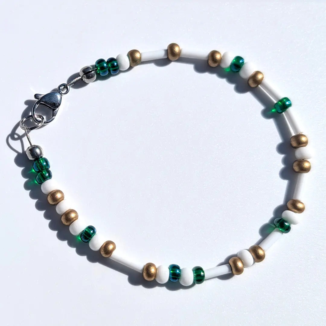 "Packers" Football Morse Code Bracelet