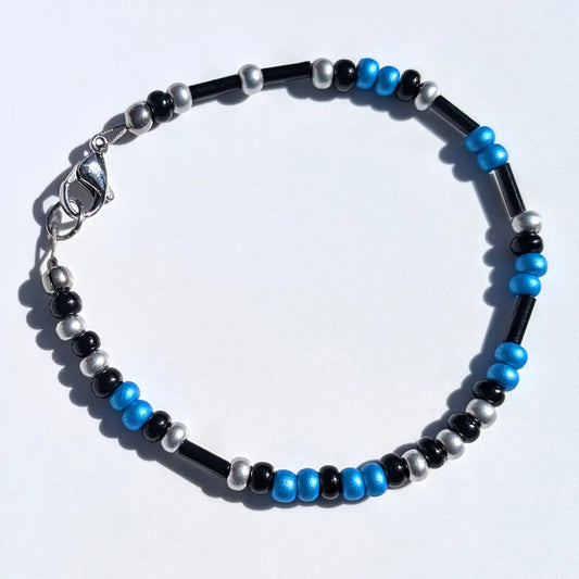 "Panthers" Football Morse Code Bracelet
