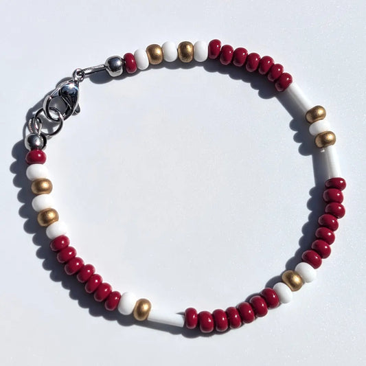 "Skins" Football Morse Code Bracelet