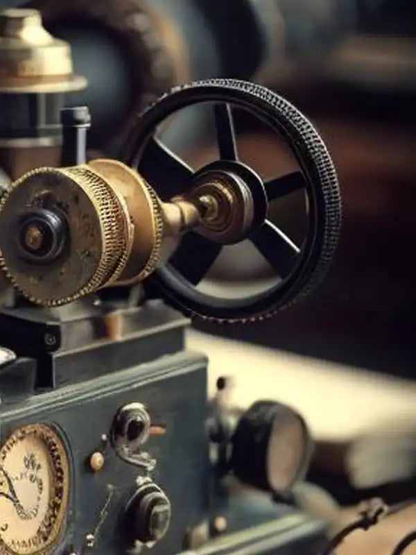 An AI generated image of a stylized telegraph machine