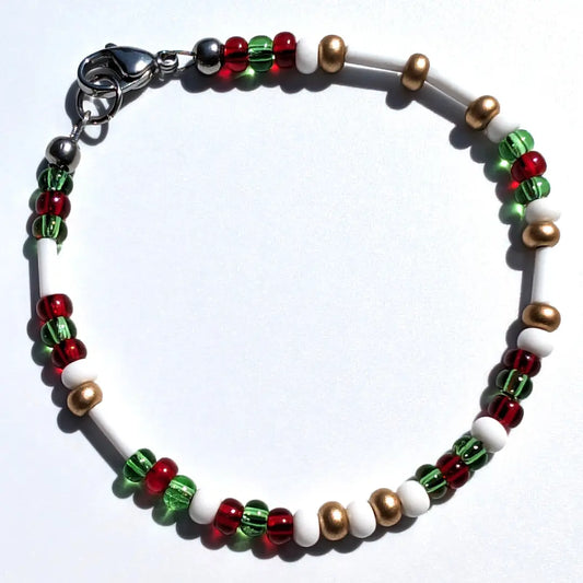 Custom Morse Code Bracelet - Holiday
