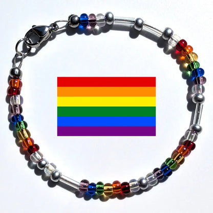 Custom Morse Code Bracelet - Pride