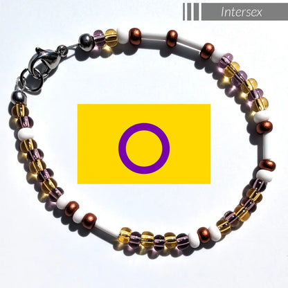 Custom Morse Code Bracelet - Pride