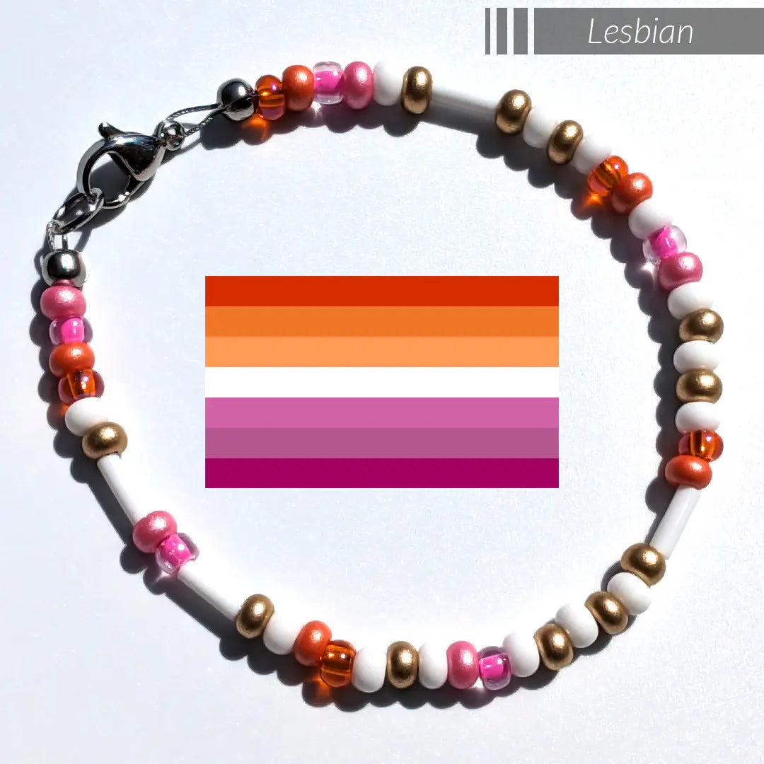 Custom Morse Code Bracelet - Pride