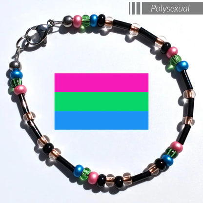 Custom Morse Code Bracelet - Pride