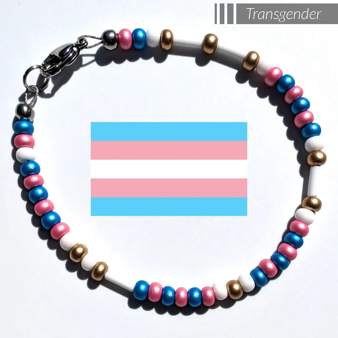 Custom Morse Code Bracelet - Pride