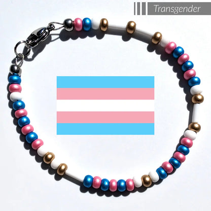 Custom Morse Code Bracelet - Pride
