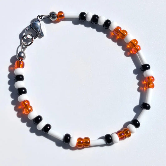 "Bengals" Football Morse Code Bracelet