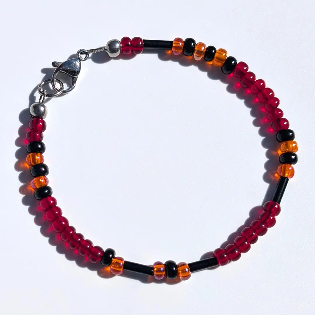 "Bucs" Football Morse Code Bracelet