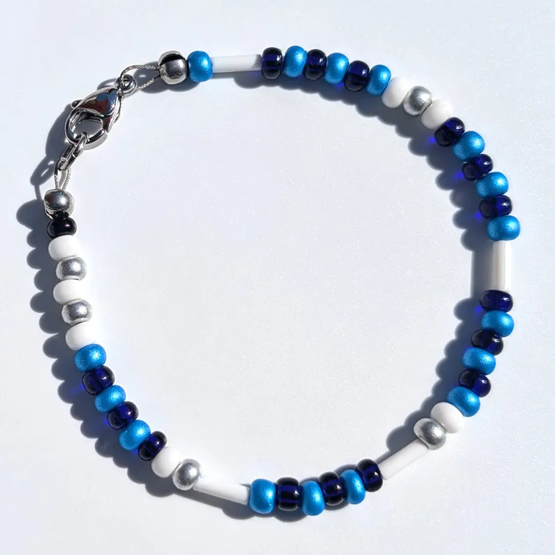 "Colts" Football Morse Code Bracelet