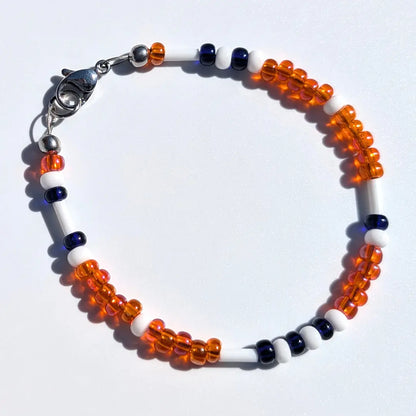 "Denver" Football Morse Code Bracelet