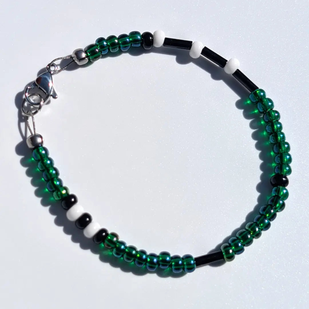"Jets" Football Morse Code Bracelet