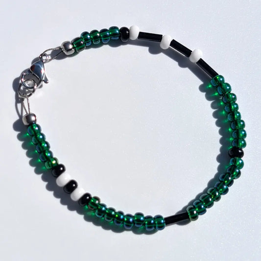 "Jets" Football Morse Code Bracelet