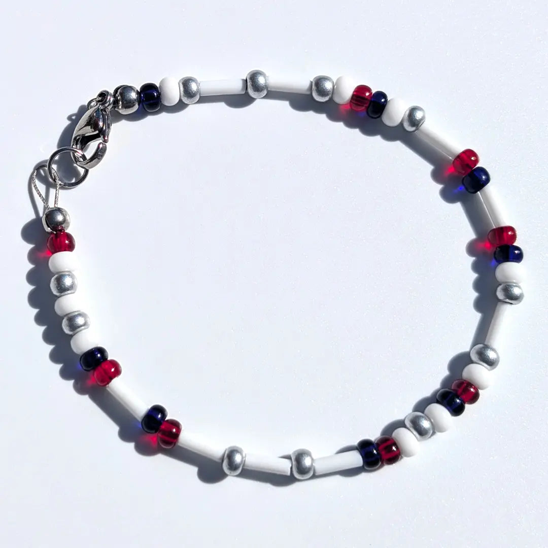 "Patriots" Football Morse Code Bracelet