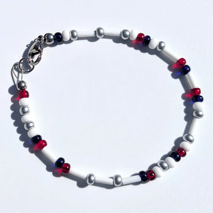 "Patriots" Football Morse Code Bracelet