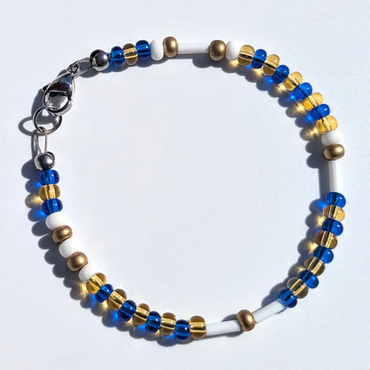 "Rams" Football Morse Code Bracelet
