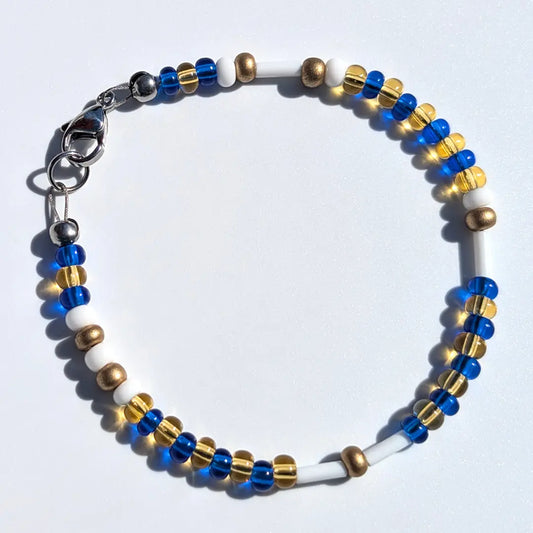"Rams" Football Morse Code Bracelet