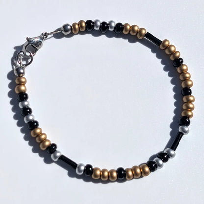 "Steelers" Football Morse Code Bracelet