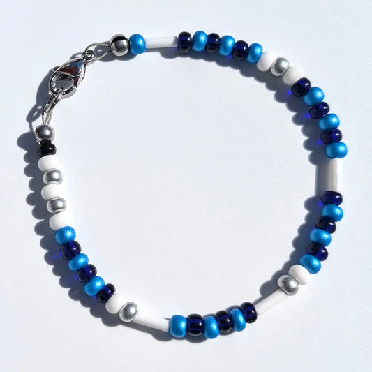 "Titans" Football Morse Code Bracelet